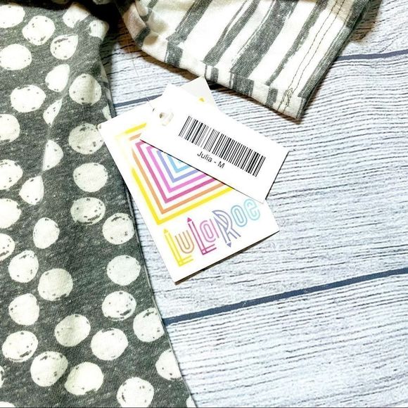 LuLaRoe Julia Polka Dot Shirt Dress M - Picture 8 of 11